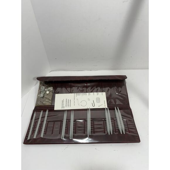 Vintage Susan Bates Circlon Knitting Needle Set - About 20 Pieces w/ Pouch - Picture 1 of 7